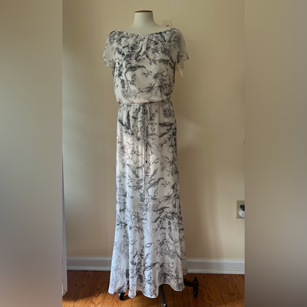 WHBM Floral Summer Occasion Dress S